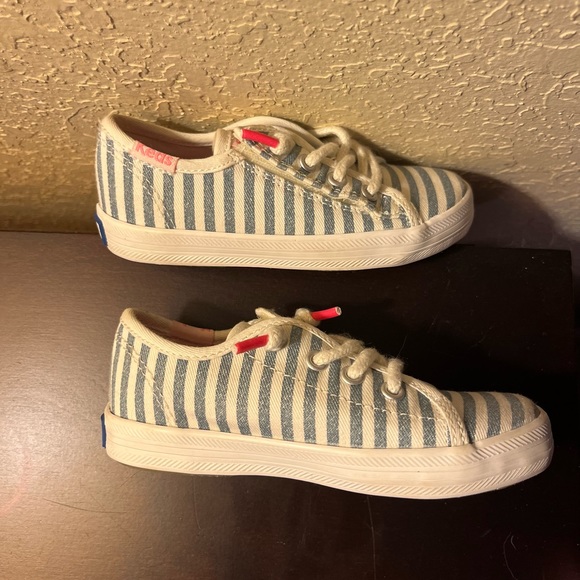 Keds Kickstart Striped Blue and White Toddler Girl (6.5M) - Picture 4 of 9